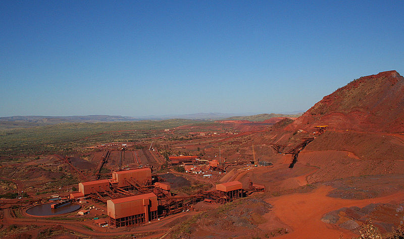 Iron oremines in western australia