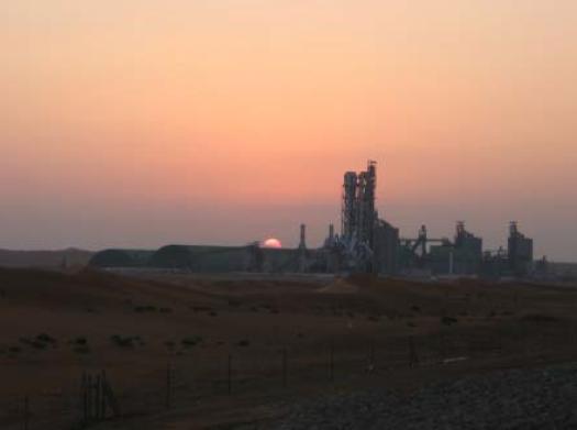 Cement Plant Sunset